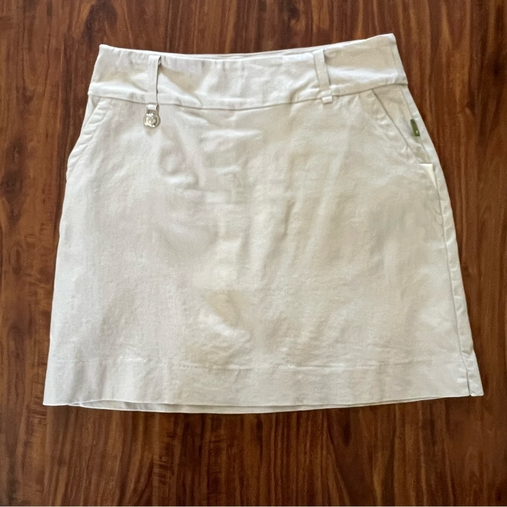 Swing Control Pullon Tan Tennis Golf Skort size 6